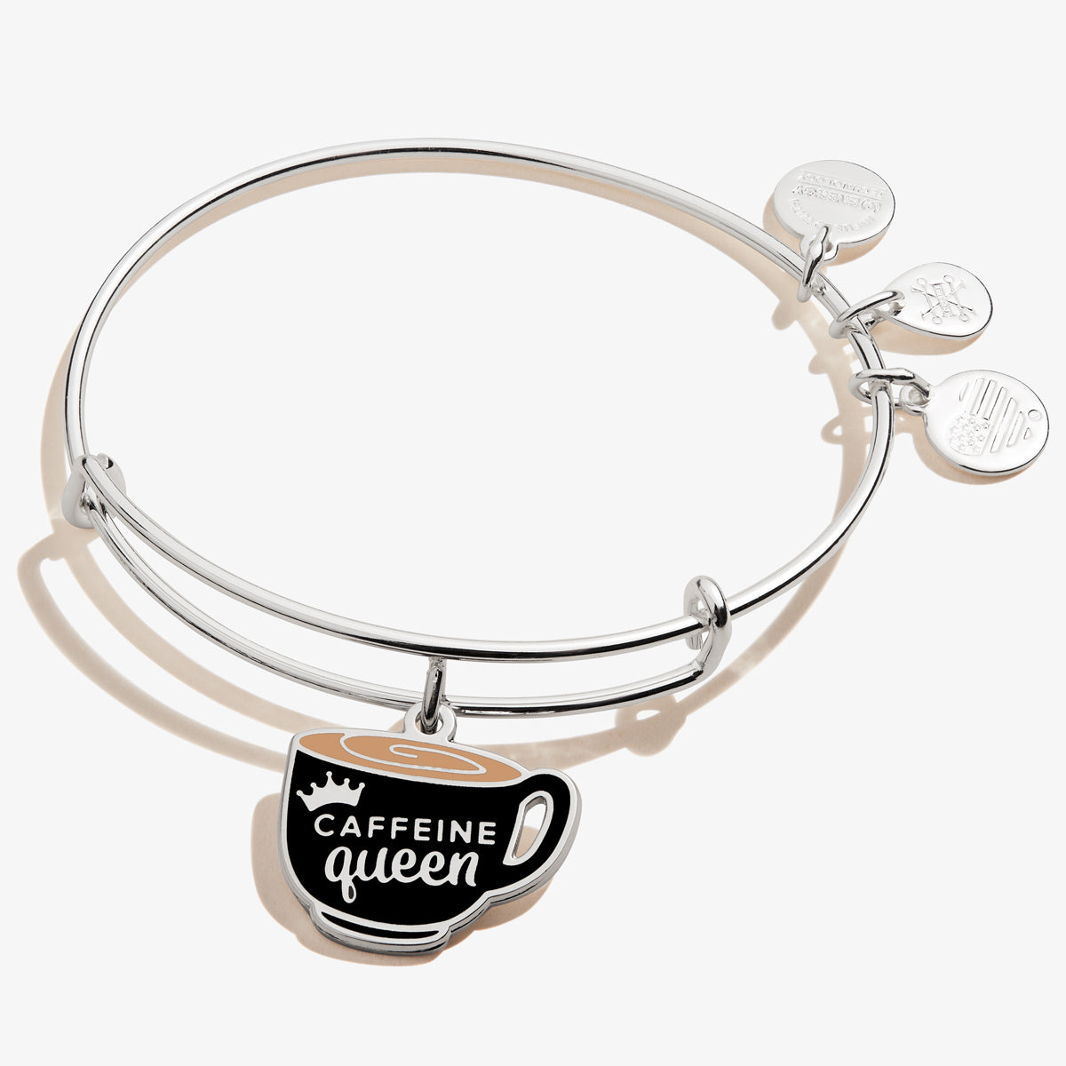 'Caffeine Queen' Coffee Mug Charm Bangle, Color