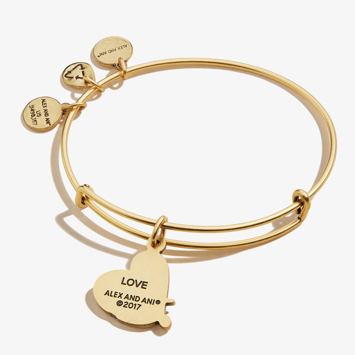 'Love' Charm Bangle