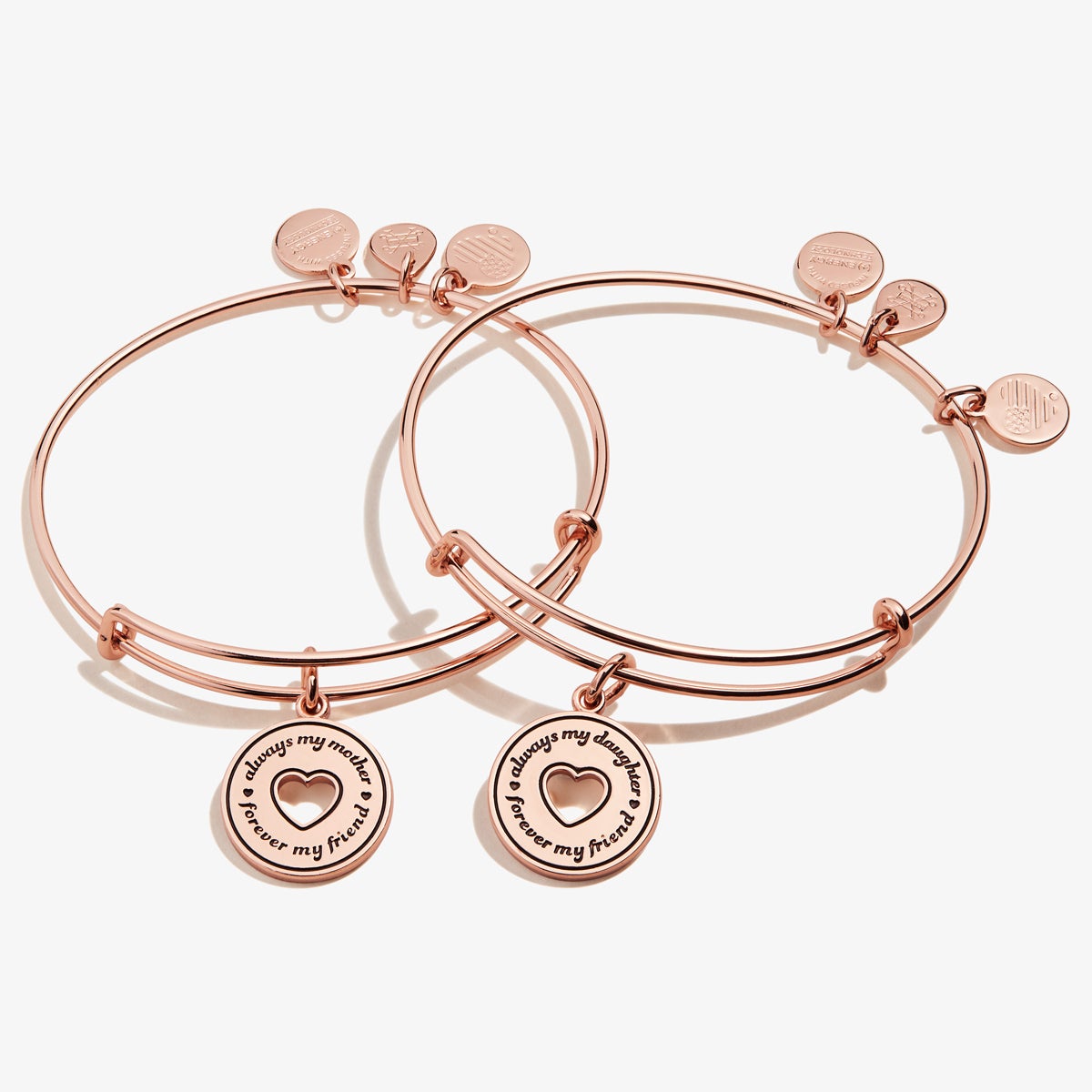 'Always Mine' Charm Bangles, Set of 2