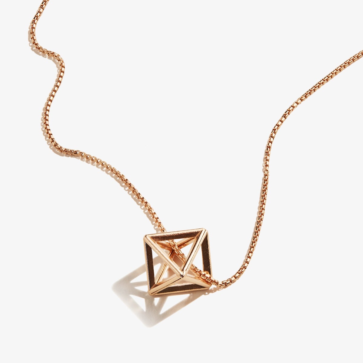 3D Octahedron Necklace